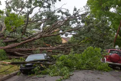 Damage from a hurricane
