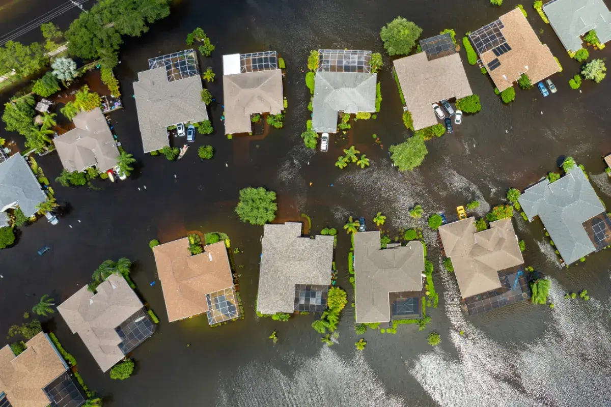 Flooded Florida Neighborhood