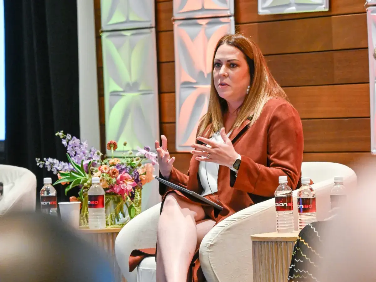 Cyndi Tullos, SouthGroup Insurance CEO, during the Breaking Through session at Accelerate25