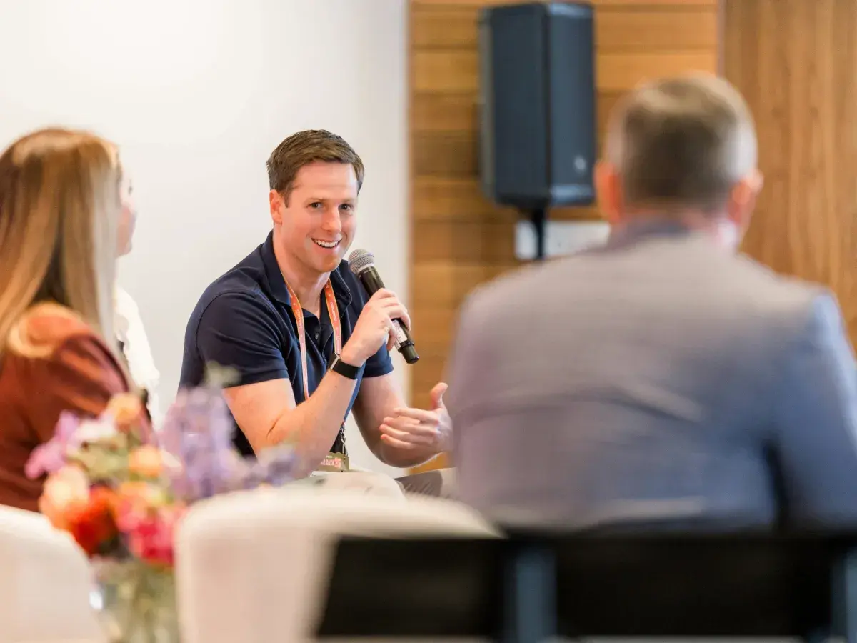 Matt Hunt, Goosehead Insurance VP of Corporate Sales, during the Breaking Through session at Accelerate25