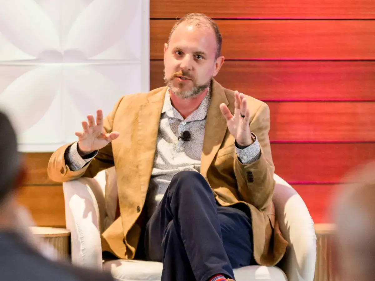 Jay Wolfberg, We Insure President, during the Voices from the Front Lines session at Accelerate25