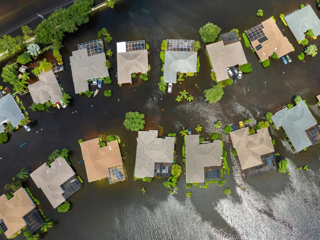Flooded Florida Neighborhood